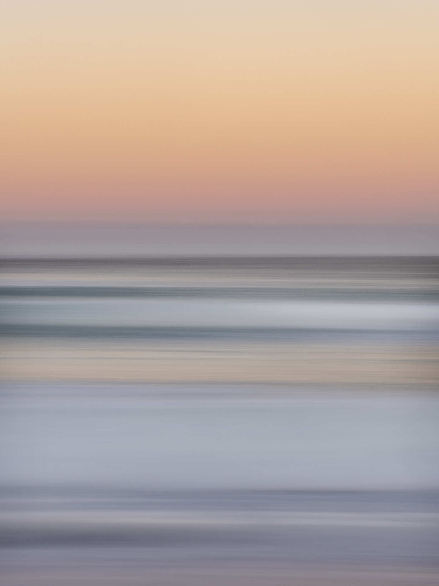 ICM Photographie exemple d'une scène de plage au coucher du soleil